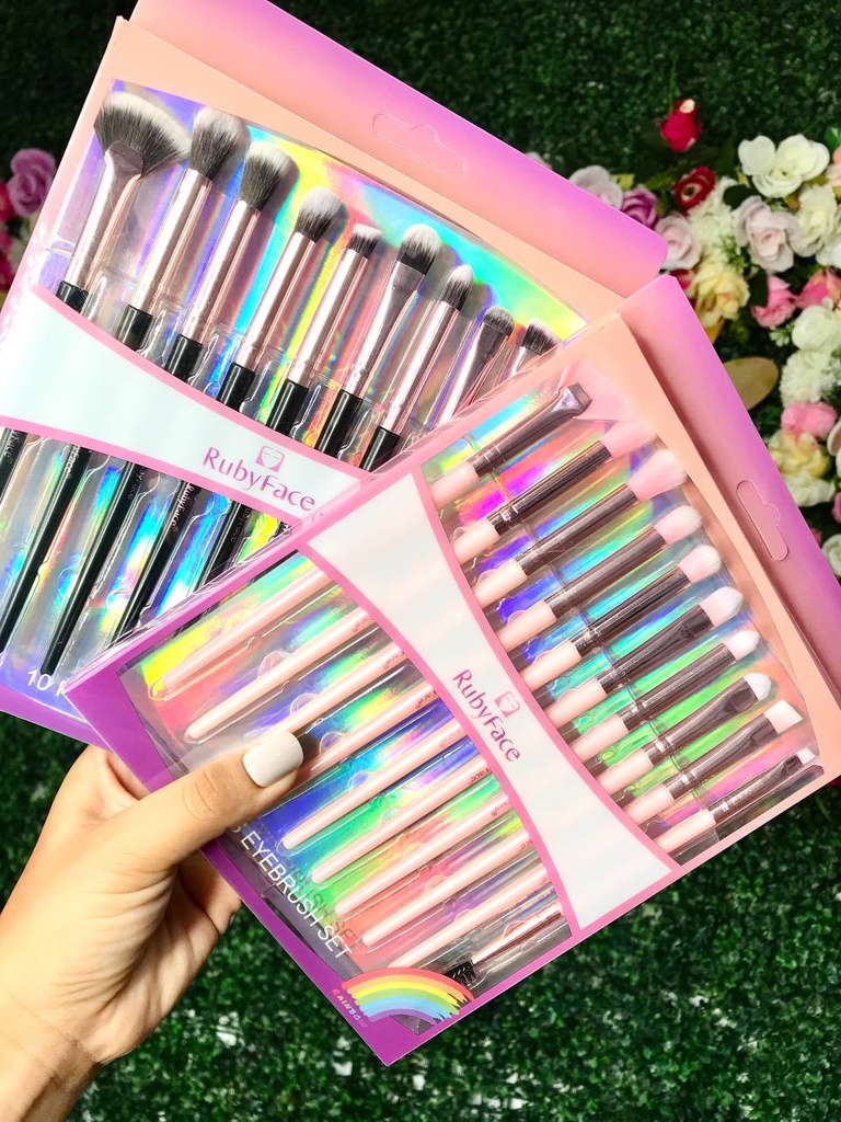 Brochas Difuminadoras x10 RubyFace