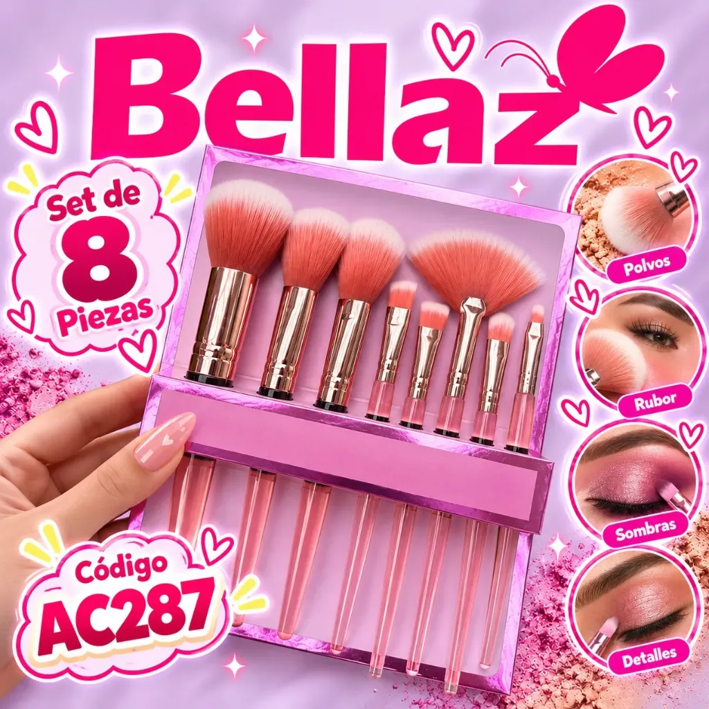 Set de Brochas Cristal x8und - AC287
