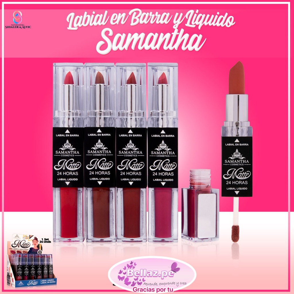 Labial 2 en 1 Matte 24 - Samantha 379