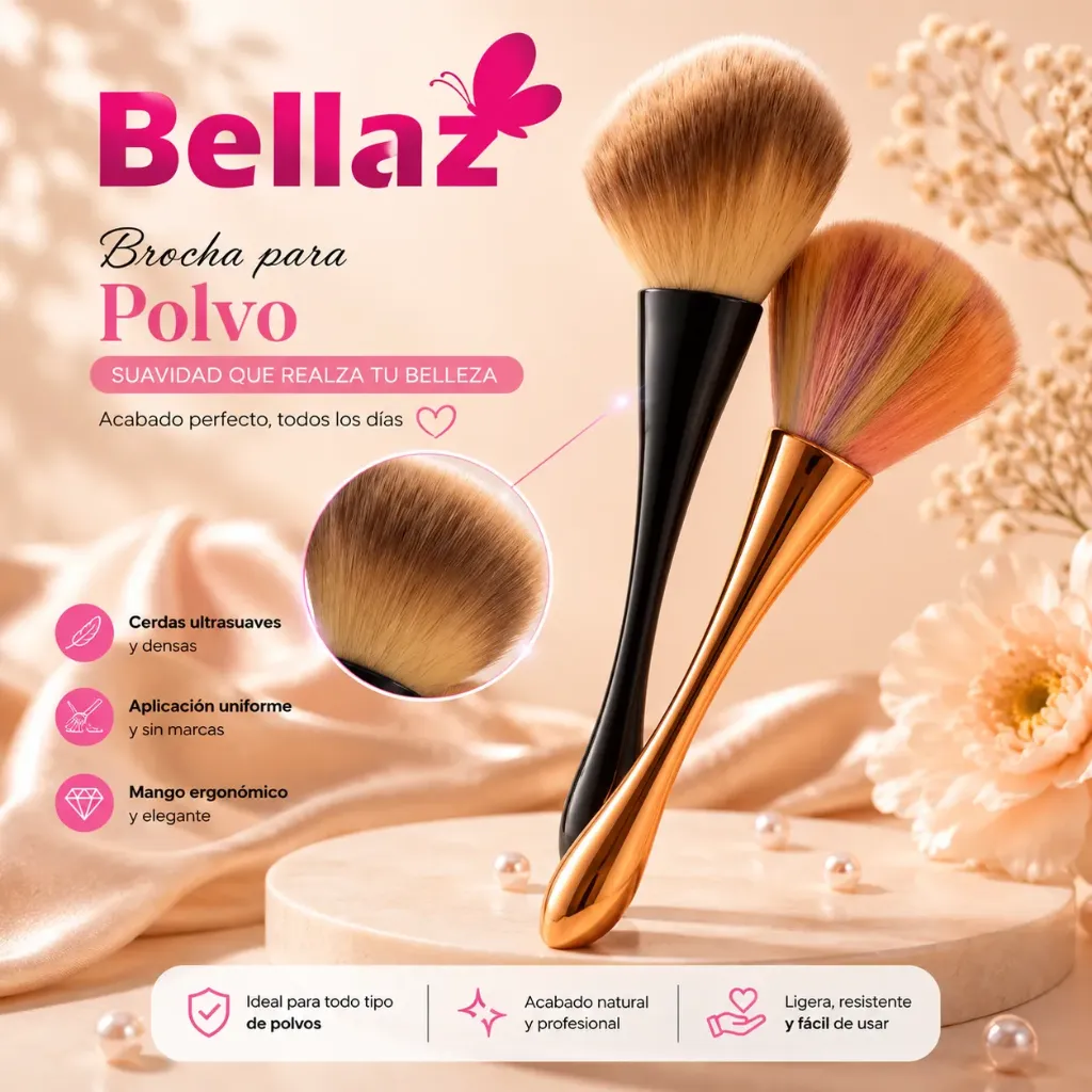 Brocha Polvo Flower Secret - HZS09