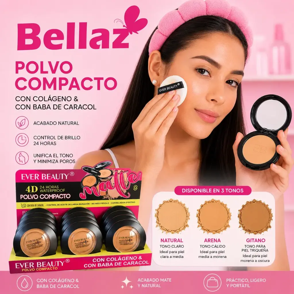 Polvo Compacto Matte Caracol - EB