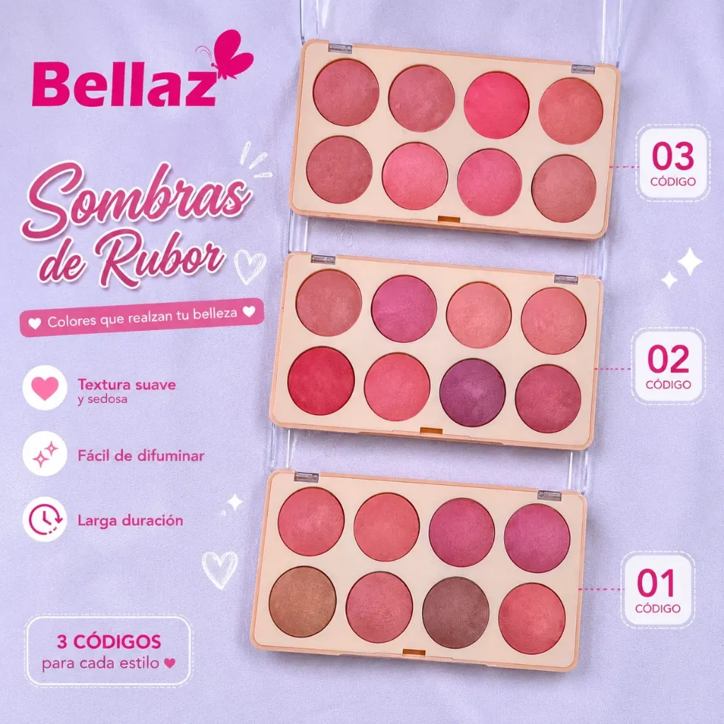 Paleta rubor Baked Cheeky CEL-453
