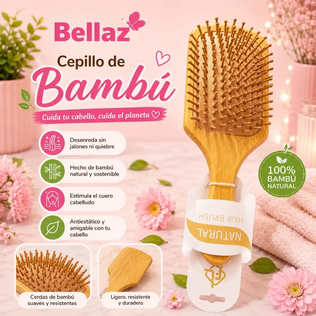 Cepillo Bambu bellaz