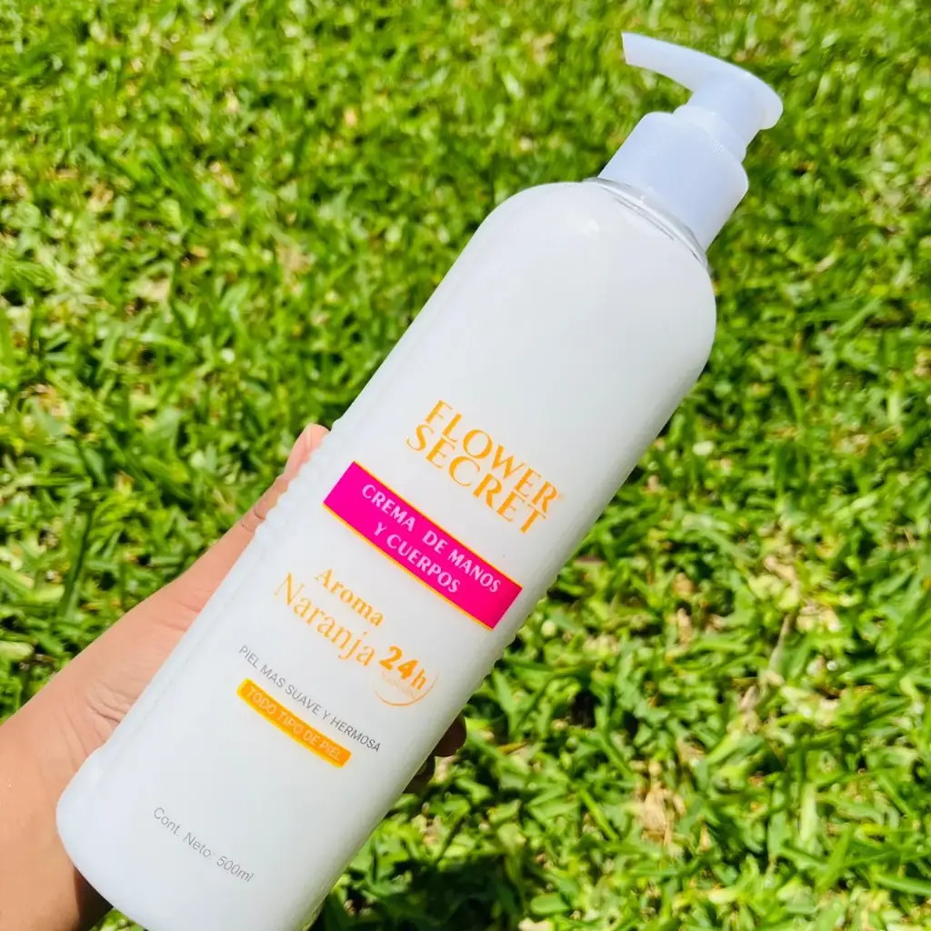Crema cuerpo y manos Naranja  Flower 500 ML  84HS
