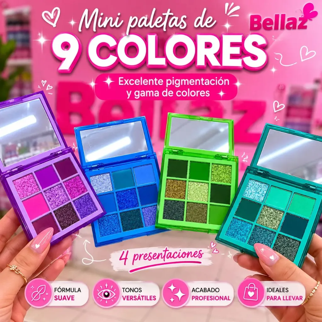 Paleta MiniHuda X9 Colores Samantha - 23-53