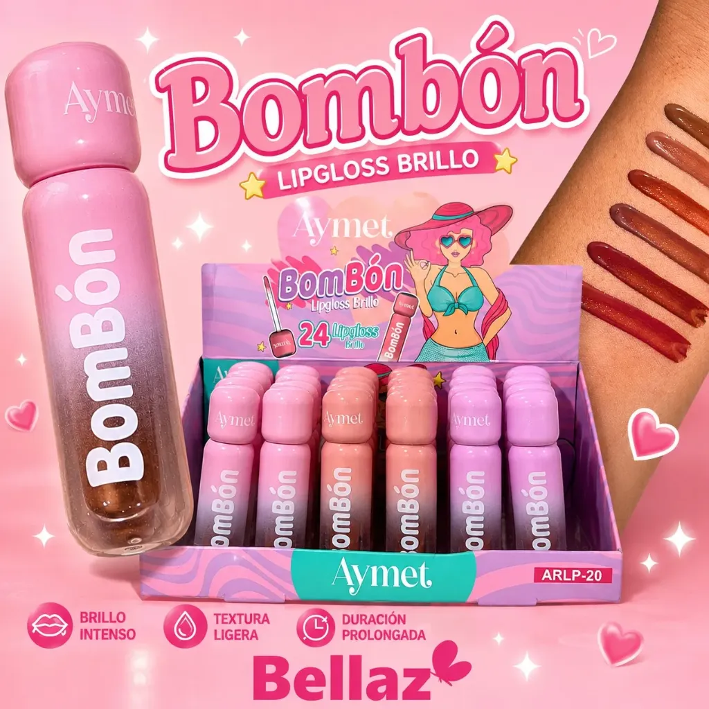 Lip Gloss Brillo Bombón Aymet - ARLP-20