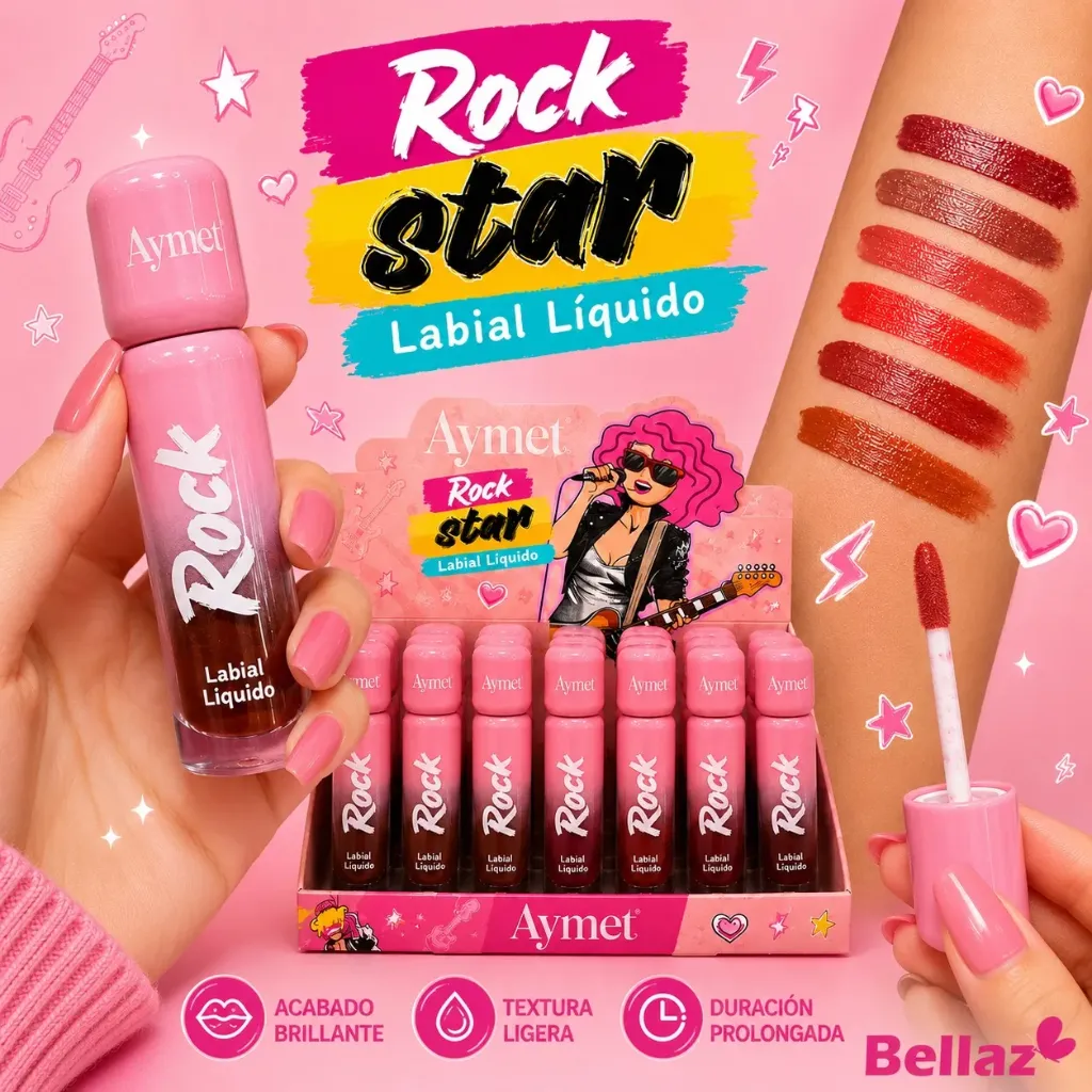 Labial Liquido Matte Rock Star Aymet - ARL65