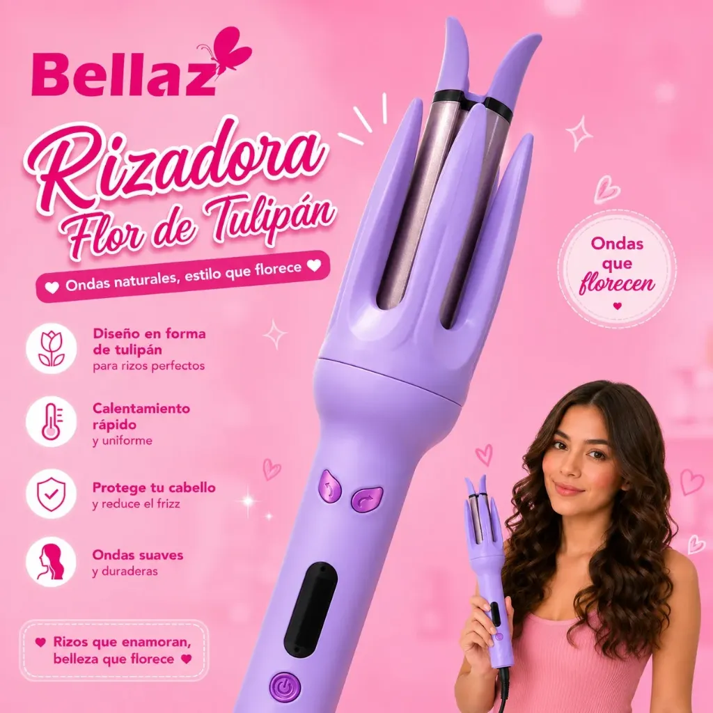 Rizador Cabello Flor de loto bellaz