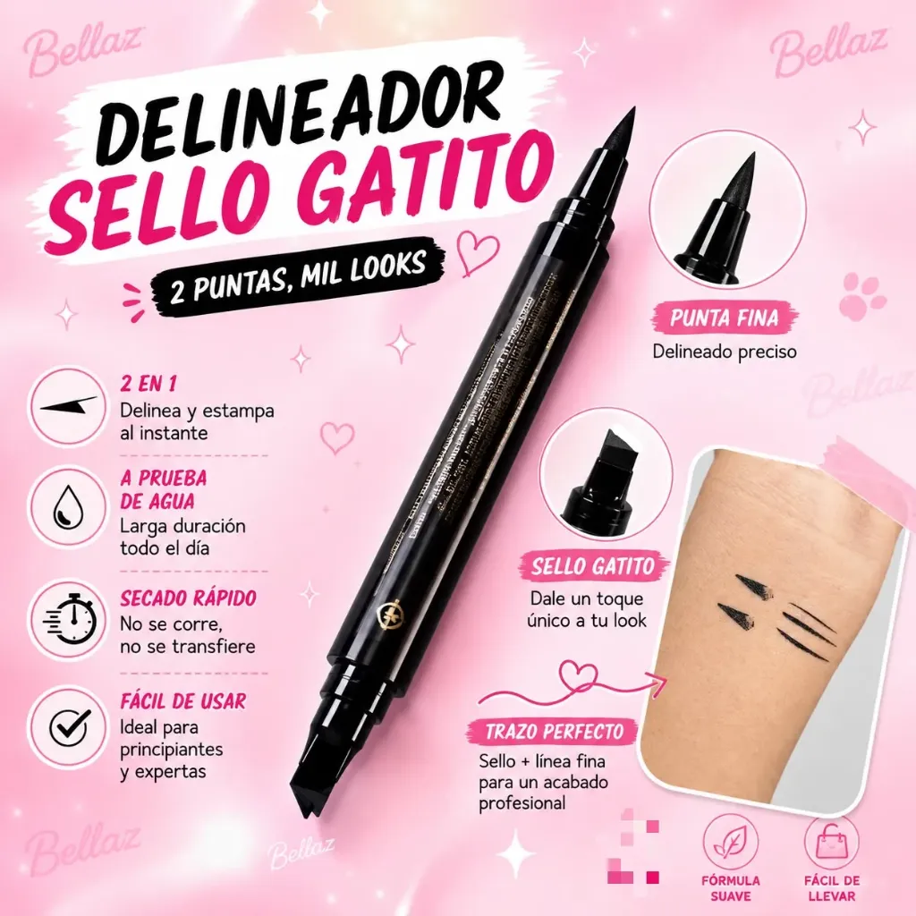 Delineador sello de gato big eyes 207