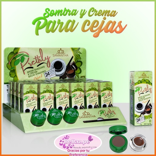 kit cejas Prettily caja verde - SAM306 